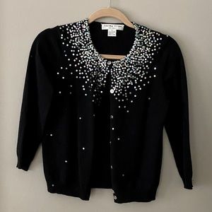 TRINA TURK 100% Cashmere Confetti sweater SzM